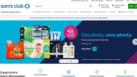 Sam's Club P&G 'Get Plenty' Instant Savings 